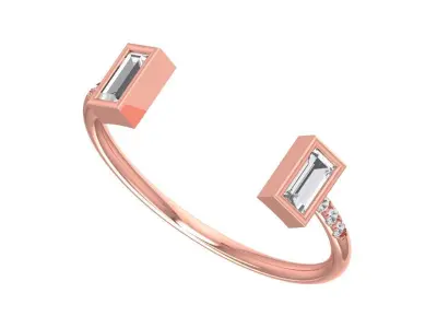 Women Light Weight Band Ring 3D print model