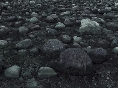 Stone Desert Pack 4 Low-poly 3D model