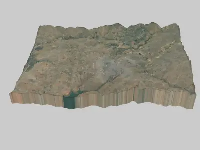 Kano City Low-poly 3D model