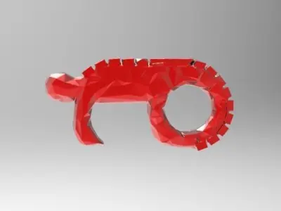 A device for opening doors and pressing buttons Free 3D print model