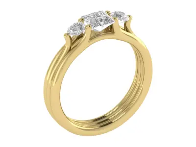Women Ring  Render 3dm STL OBJ FBX TXT Details 3D print model 33
