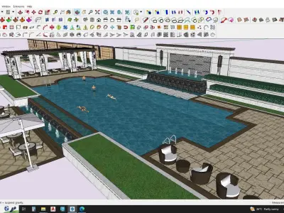 Swimming pool 3d model  3D model