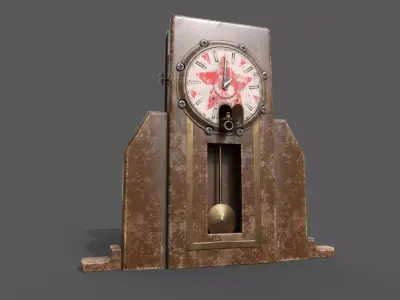 OldClock Low-poly 3D model