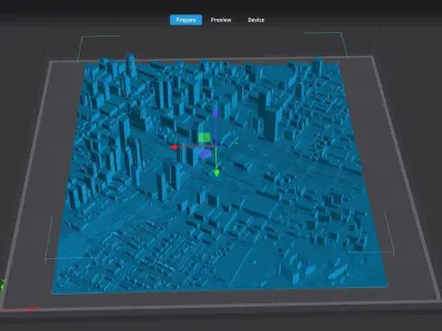 Cityscape Montreal Quebec Canada 3D print model 3D print model