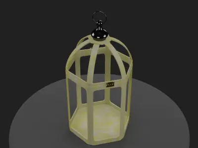 candle lantern 3D model  3D model