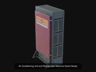 Air Conditioner  and Refrigeration Machine Game Ready Collection 3D Model Pack