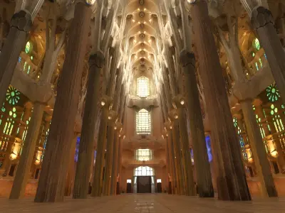  Sagrada Familia Interior 