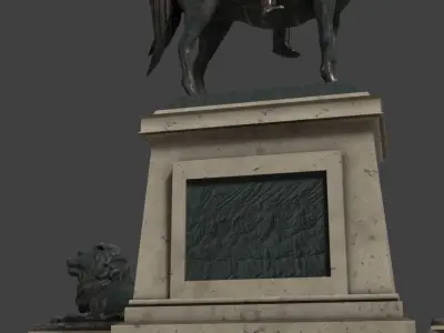 Ulysses S Grant Memorial Low-poly 3D model