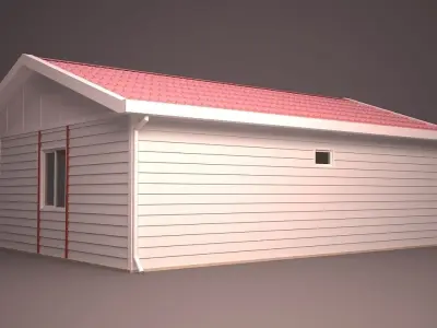 HOME house with roof 3D model