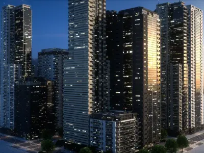 City Block Type B37 3D model