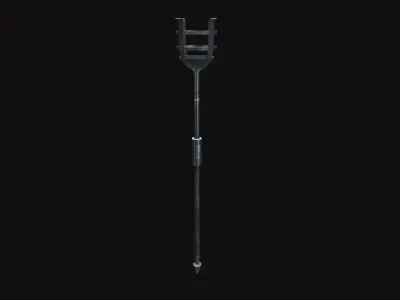 Medieval Torch V02 Low-poly 3D model