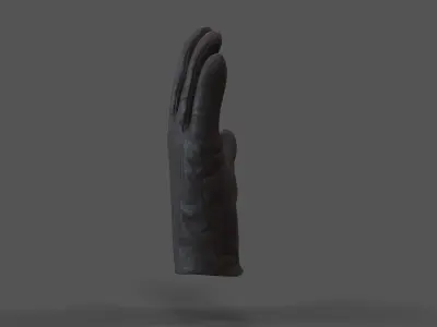 VR Hands - Leather Glove Low-poly 3D model