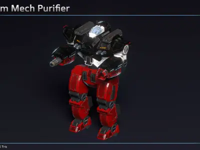 Medium Mech Purifier Low-poly 3D model