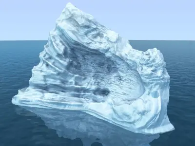 Iceberg 2 on sky 3D model