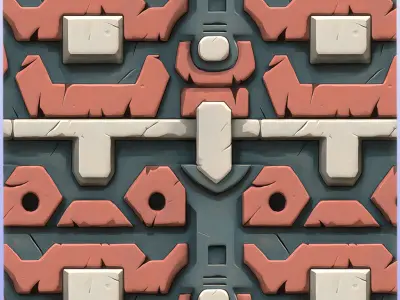 Stylized Wall Seamless Texture Texture 22