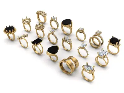 Pack jewelry ring  3D print model