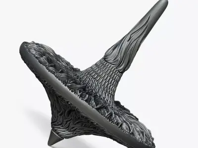 Sunflower Spinning Top 3D print model