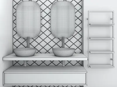 bathroom set 15 3D model