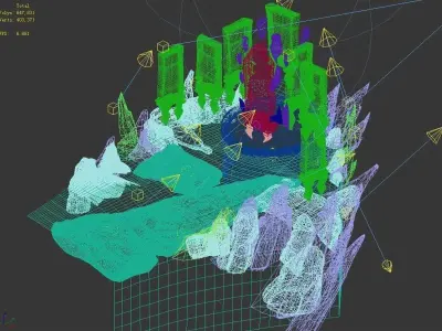 Magic Palace - Mountain 02 3D model