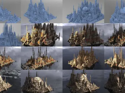 Age of Kingdoms Collection 1  3D Model Pack