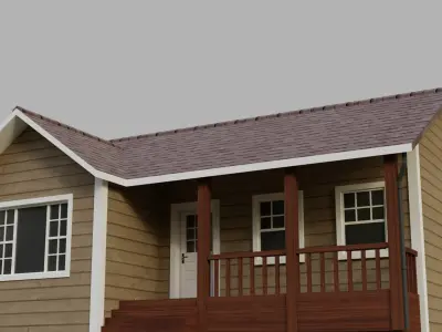 Low Poly house 8 Low-poly 3D model