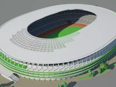 2020 Olympics Tokyo Stadium 3D model