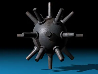 Submarine bomb 3D model