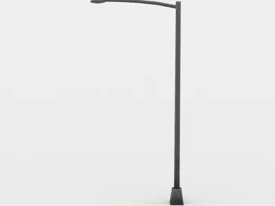 Light pole Low-poly 3D model get