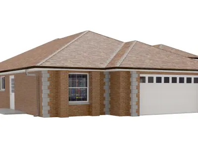 House-016 Low Poly 3D model