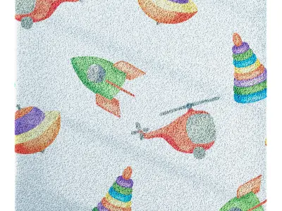 Kids Carpet Set 44 3D model