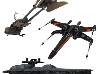 Star Wars Collection 3D Model Pack