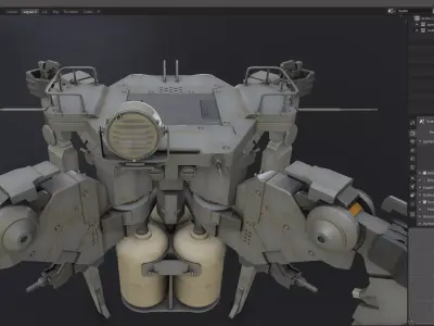 scifi-model562 scifi robot 3D model