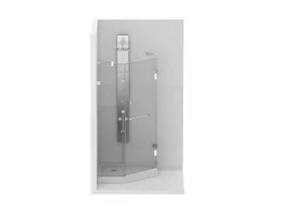 Vigo Piedmont With Left Drain Base Shower 3D model
