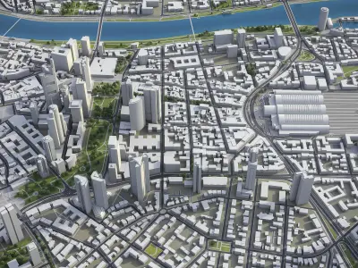 Frankfurt Metropolitan 3D Model Pack