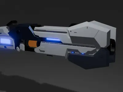 Supernova The Sword of Light Low-poly 3D model