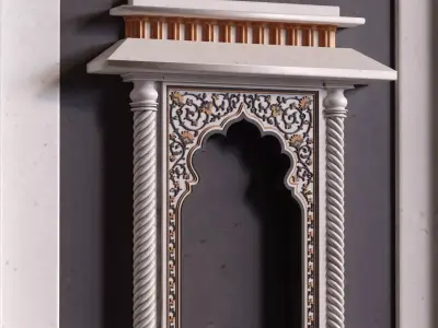 arabic 3d frame element set 807 3D model
