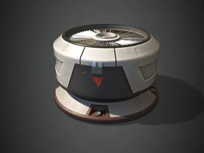SciFi Roof Unit 3D model