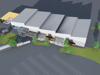 Convention Center Building II 3D model