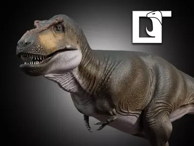 Tyrannosaurus rex Low-poly 3D model