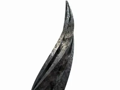 Ruined Metal Sculpture 3D model