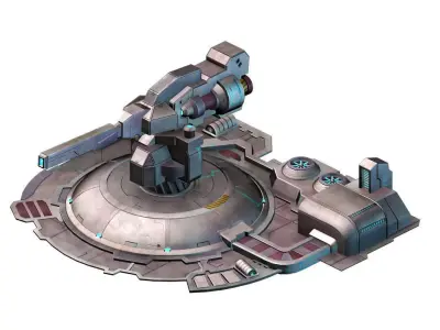 Mechanical Building - Fleet Turret 01 3D model