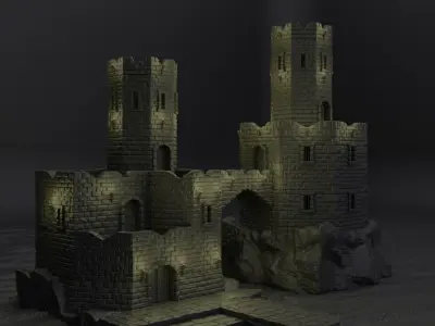 Island Prison Tabletop Terrain 28 mm 3D print model