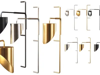 Jack wall light by Bpoint Design 3D model