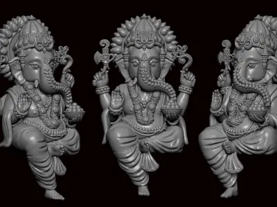 Ganesh Ji Model 03 Light Weight  Models in All Sizes  3D print model