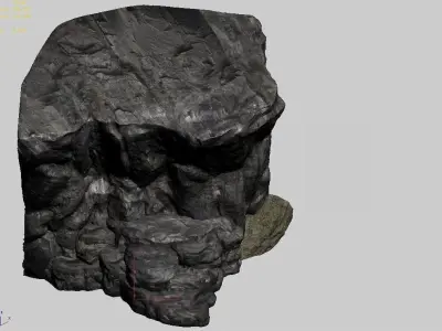 Mountain Hengshan - Cliff 02 3D model