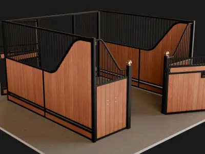 Horse stall 2 3D model