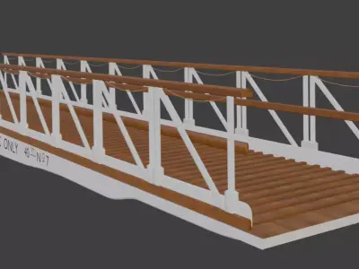 Passenger ramp 1912 Southampton 3D modell 3D model