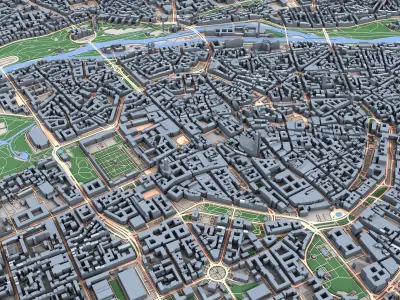 Munich City Germany 3D model