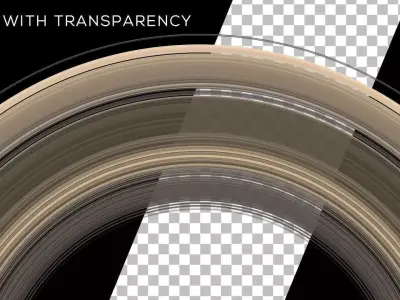 Ultra-High Definition Saturns Rings Texture 3D model