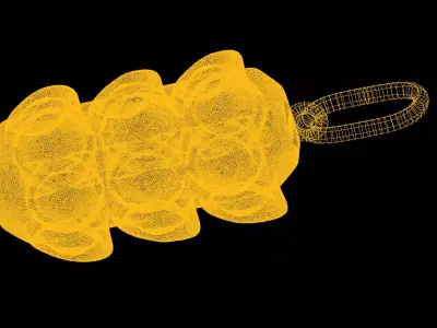 Traffic light pendant charms - one inch pendant 3D print model